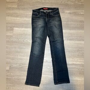 VTG Guess Jeans Women’s Size 27 Dark wash Straight leg Low Rise Y2K  2000